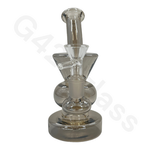 6 Inch Electroplate Recycler Oil Rig Ice Bong | Water Pipe