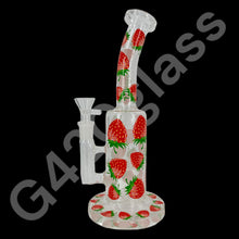 Load image into Gallery viewer, 10 Inch Plants Decals Glass Water Pipe Hookah Bong
