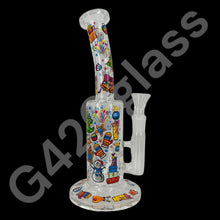 Load image into Gallery viewer, 10 Inch Plants Decals Glass Water Pipe Hookah Bong
