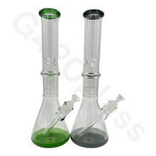 Load image into Gallery viewer, 16 Inch Beaker Base Ice Bong Heavy Duty W/ Lattice Showerhead
