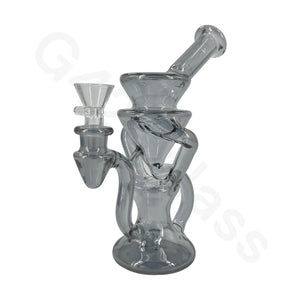 8 Inch Electroplate Recycler Oil Rig Ice Bong | Water Pipe