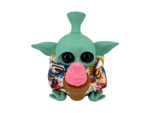 Baby Yoda Silicone Pipe Glass Bowl Star Wars Collectable Colorful Pattern with Lid