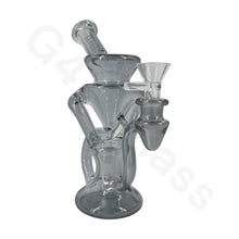 Load image into Gallery viewer, 8 Inch Electroplate Recycler Oil Rig Ice Bong | Water Pipe
