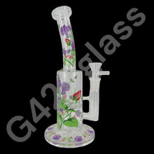 Load image into Gallery viewer, 10 Inch Plants Decals Glass Water Pipe Hookah Bong
