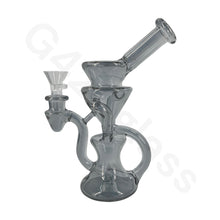 Load image into Gallery viewer, 8 Inch Electroplate Recycler Oil Rig Ice Bong | Water Pipe
