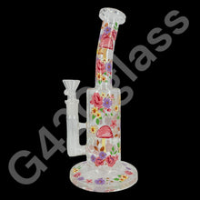 Load image into Gallery viewer, 10 Inch Plants Decals Glass Water Pipe Hookah Bong
