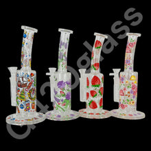 Load image into Gallery viewer, 10 Inch Plants Decals Glass Water Pipe Hookah Bong
