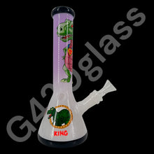 Load image into Gallery viewer, 10 Inch Beaker Base Ice Bong with Painted Characters
