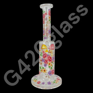 10 Inch Plants Decals Glass Water Pipe Hookah Bong