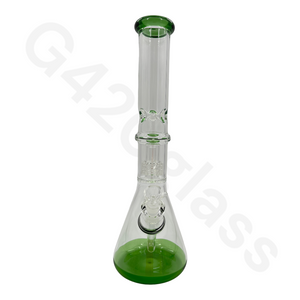 16 Inch Beaker Base Ice Bong Heavy Duty W/ Lattice Showerhead