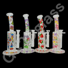 Load image into Gallery viewer, 10 Inch Plants Decals Glass Water Pipe Hookah Bong
