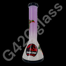 Load image into Gallery viewer, 10 Inch Beaker Base Ice Bong with Painted Characters
