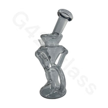 Load image into Gallery viewer, 8 Inch Electroplate Recycler Oil Rig Ice Bong | Water Pipe
