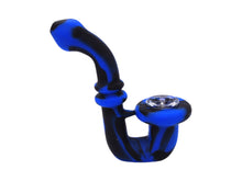 Load image into Gallery viewer, 5.2 Inch Gorgeous Sherlock Silicone Pipe with Glass Bowl Collectable Variety Patterned Color
