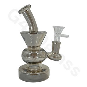 6 Inch Electroplate Recycler Oil Rig Ice Bong | Water Pipe