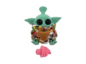 Cute big eye yoda pipe