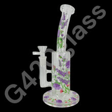 Load image into Gallery viewer, 10 Inch Plants Decals Glass Water Pipe Hookah Bong
