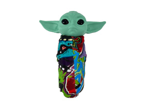 Gorgeous Baby Yoda Silicone Pipe Glass Bowl Star Wars Collectable Variety Patterned Color