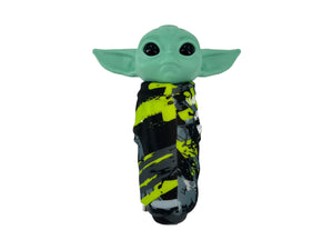 Gorgeous Baby Yoda Silicone Pipe Glass Bowl Star Wars Collectable Variety Patterned Color