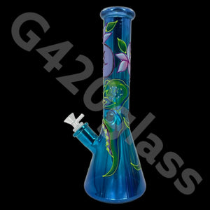 Heavy Duty Beaker Bong Sandblast | 14 Inch