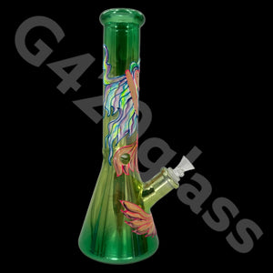 Heavy Duty Beaker Bong Sandblast | 14 Inch