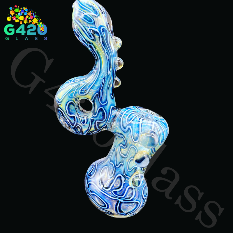 7 1/2 Inch Bubbler | Heavy Duty 250g - Blue