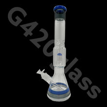 Load image into Gallery viewer, Heavy Duty Beaker Base Ice Bong with Drum Perc | 17 Inch
