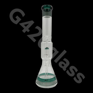 Heavy Duty Beaker Base Ice Bong with Drum Perc | 17 Inch