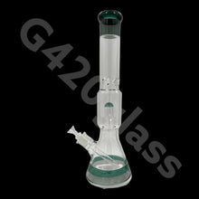 Load image into Gallery viewer, Heavy Duty Beaker Base Ice Bong with Drum Perc | 17 Inch
