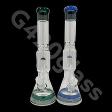 Load image into Gallery viewer, Heavy Duty Beaker Base Ice Bong with Drum Perc | 17 Inch
