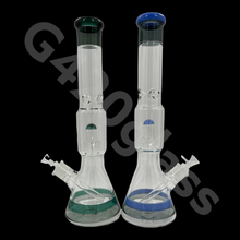 Load image into Gallery viewer, Heavy Duty Beaker Base Ice Bong with Drum Perc | 17 Inch
