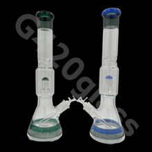 Load image into Gallery viewer, Heavy Duty Beaker Base Ice Bong with Drum Perc | 17 Inch
