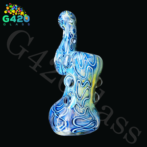 7 1/2 Inch Bubbler | Heavy Duty 250g - Blue